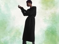 Cos Oversized Knitted alpaca-blend dress (Image via COS)